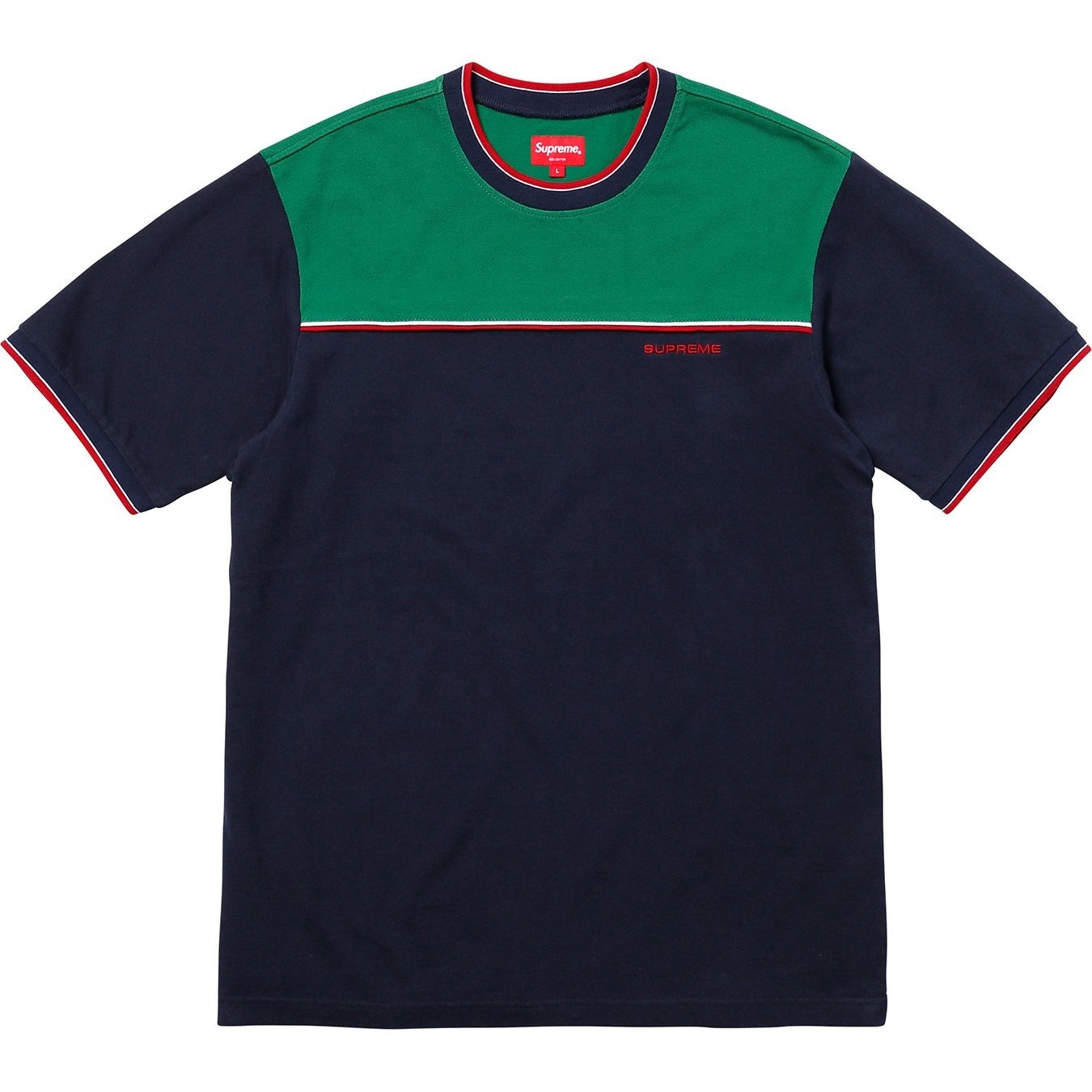 Contrast Yoke Pique Top view 4
